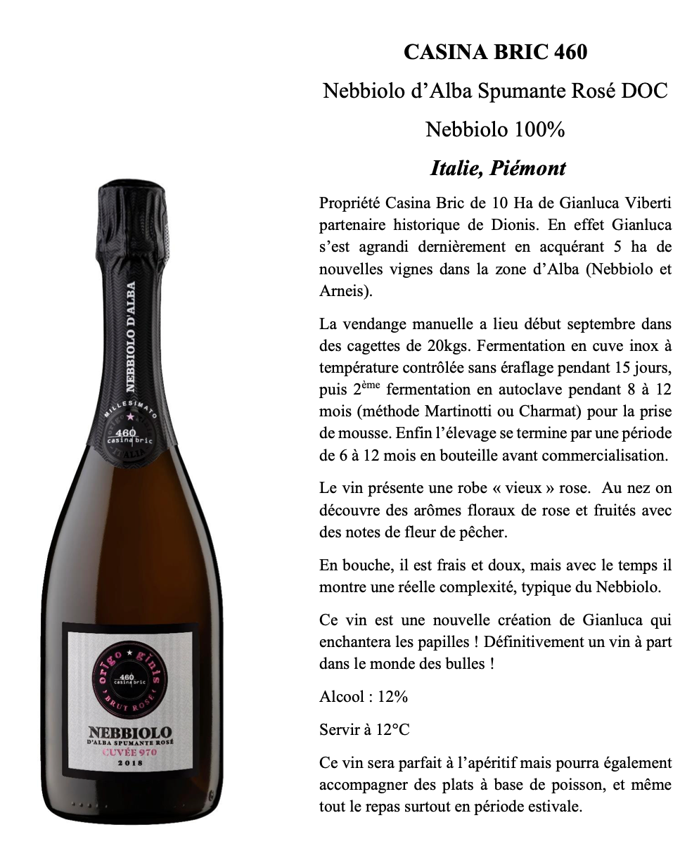 NEBBIOLO D'ALBA DOC SPUMANTE ROSE