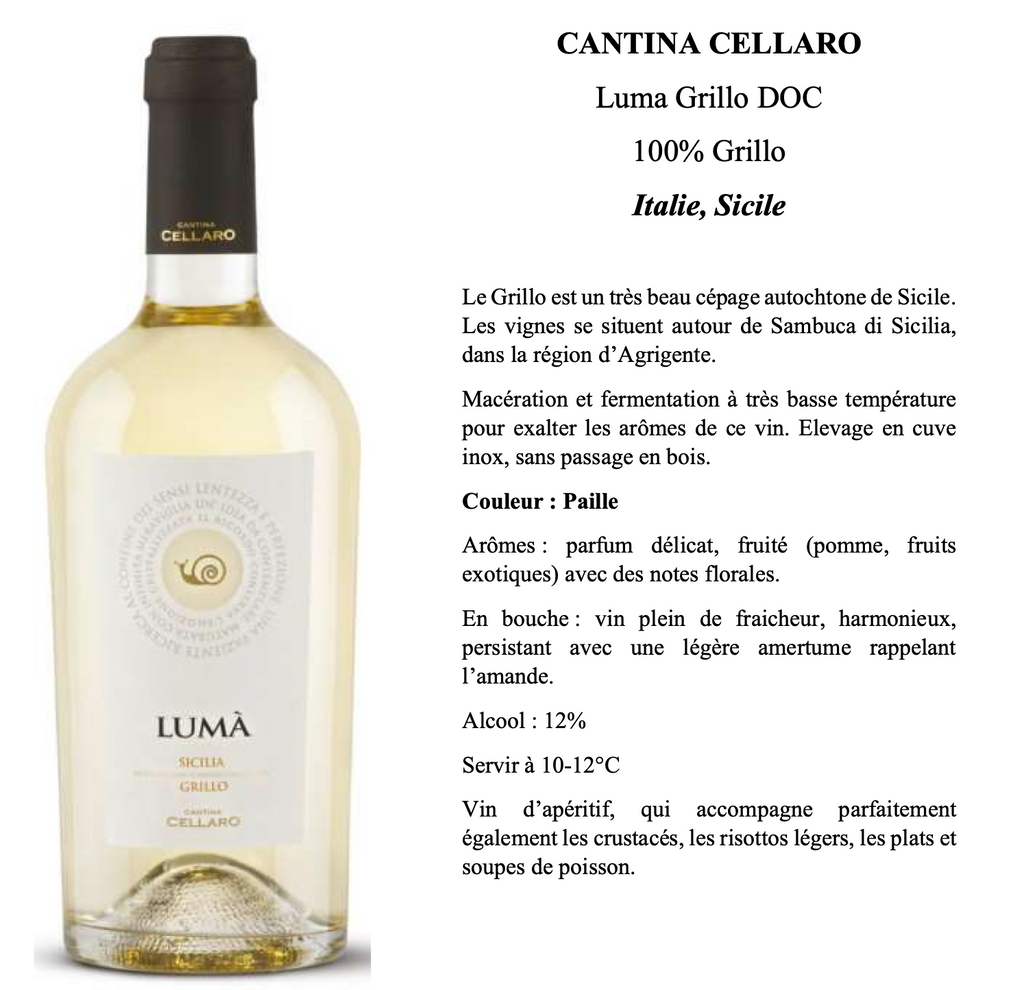 CANTINA CELLARO Luma Grillo DOC