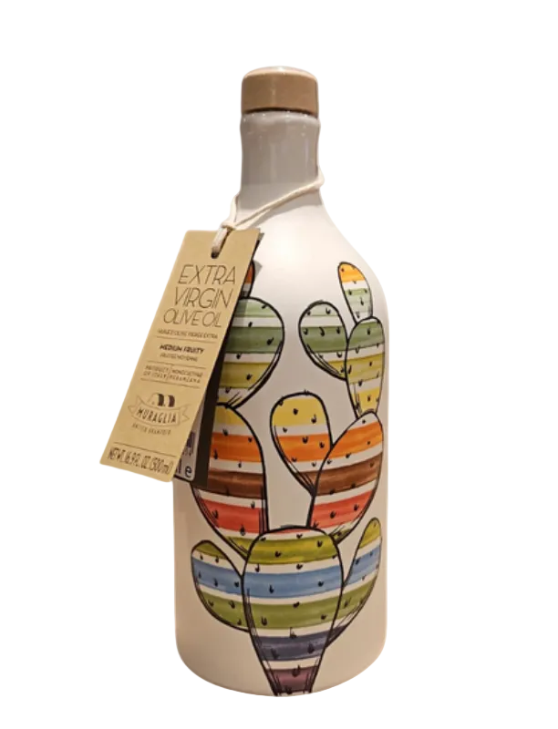 Huile d'Olive Extra Vierge Céramique Cactus 500ml - Frantoio Muraglia