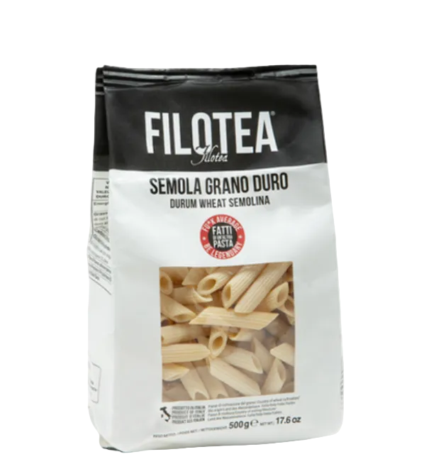 Penne Rigate 500g - Pâtes Artisanales Italiennes Blé Dur