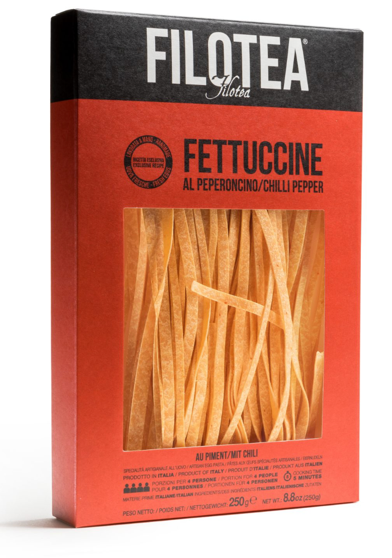 Fettuccine al Peperoncino 250g - Pâtes Artisanales aux Œufs