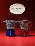 Bialetti Moka Dolce Gabbana 3 tasses rouge ou bleue