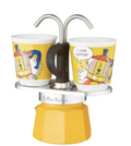Mini Express avec 2 Tasses Collection Lichtenstein - jaune