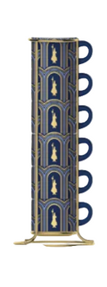 Bialetti Set de 6 tasses empilables Collection Déco Glamour