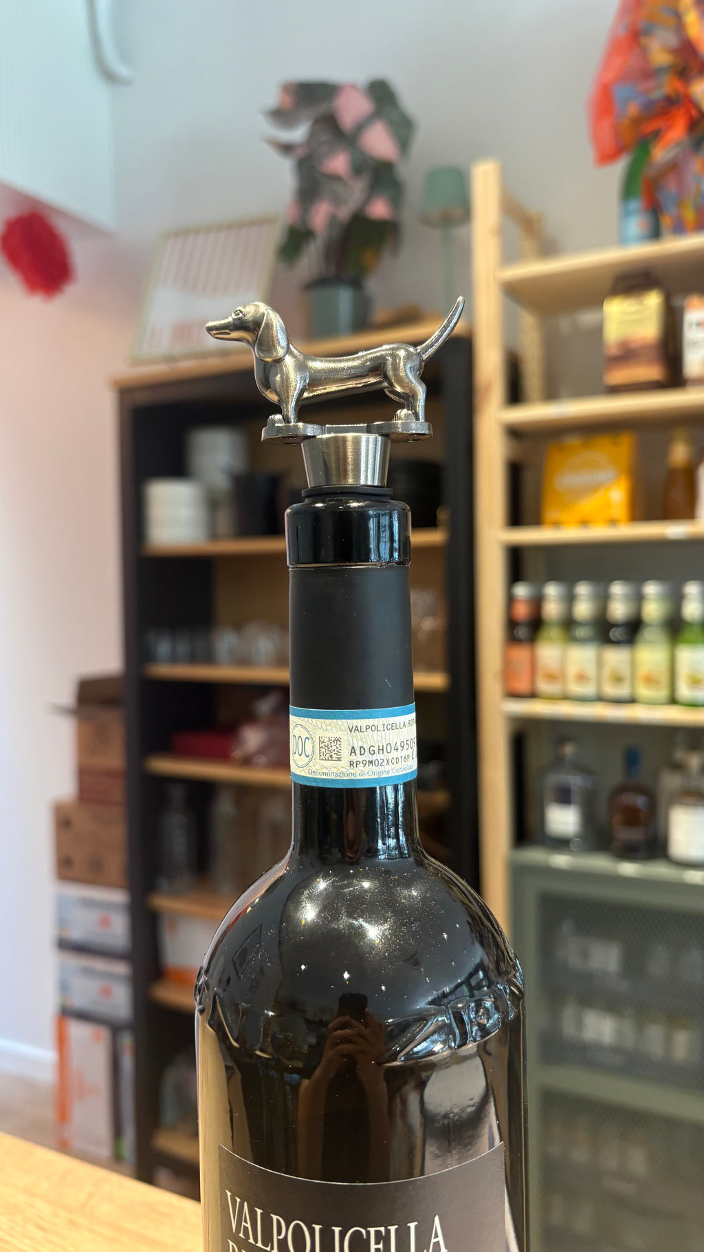 Bouchon à vin teckel