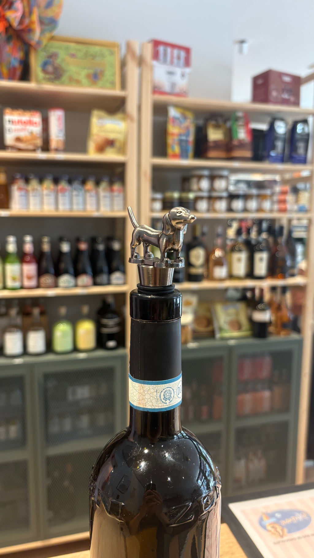 Bouchon à vin teckel