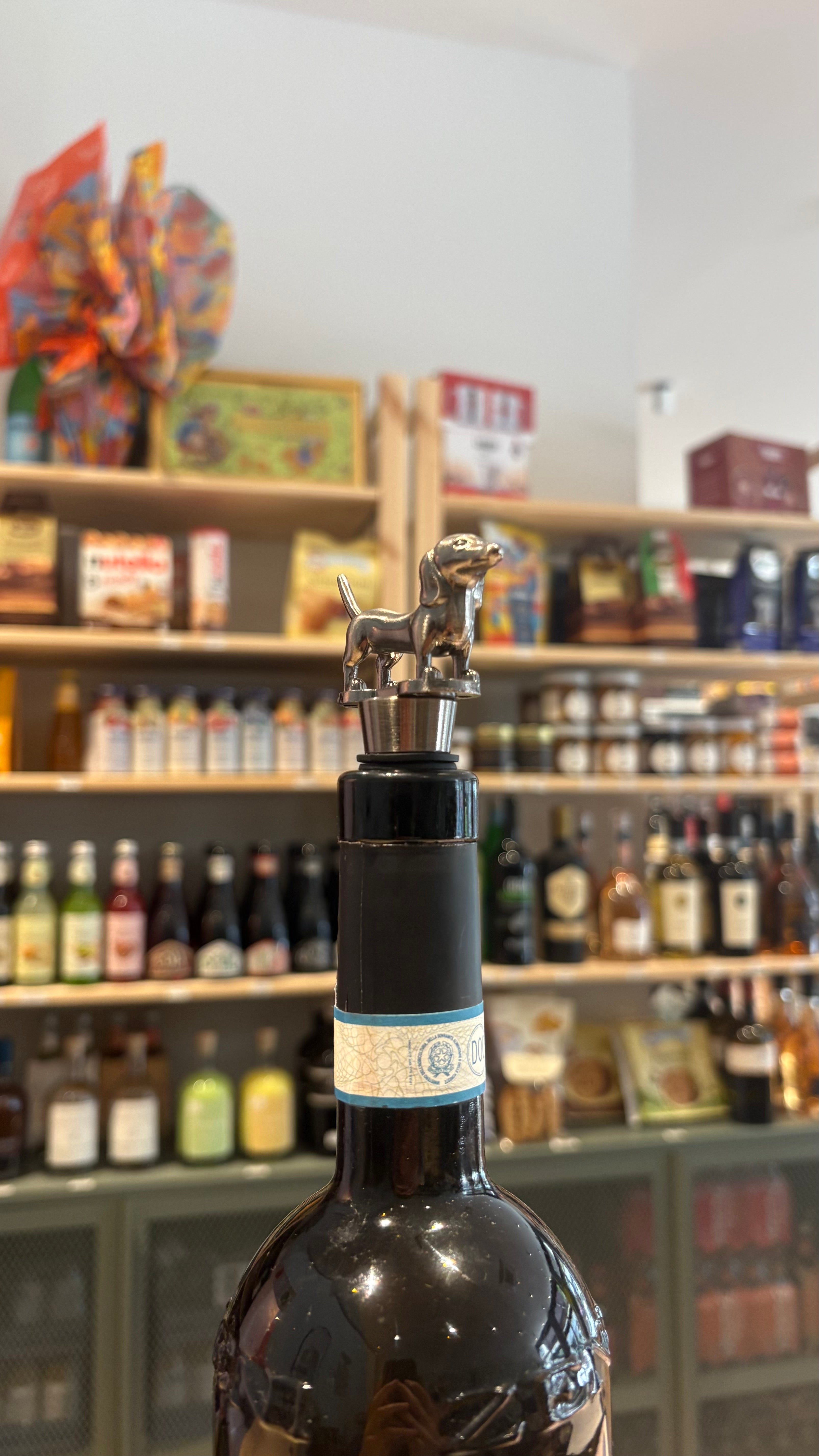 Bouchon à vin teckel