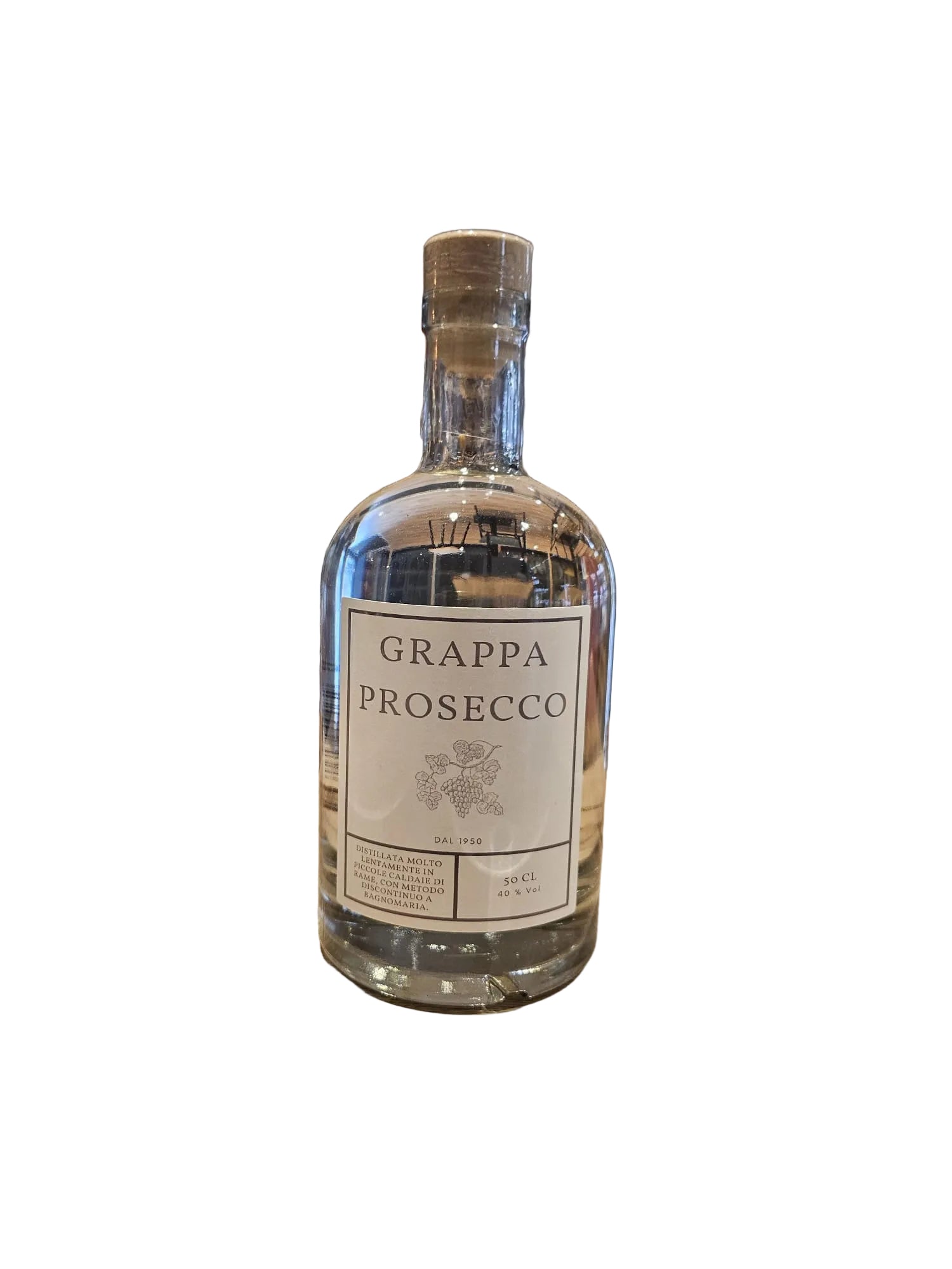 Grappa Prosecco 50cl 40% - Grappa Italienne Artisanale